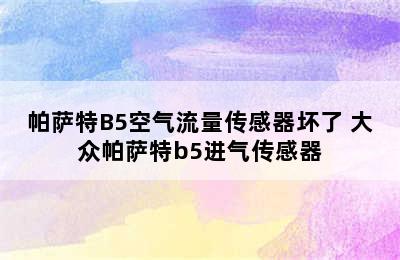 帕萨特B5空气流量传感器坏了 大众帕萨特b5进气传感器